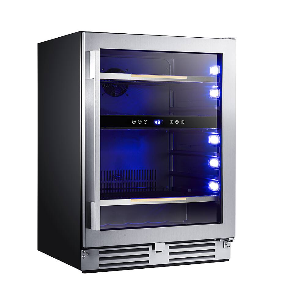 Angle. Avanti - Elite Series 5.6 cu.ft. Beverage Cooler - Stainless Steel.