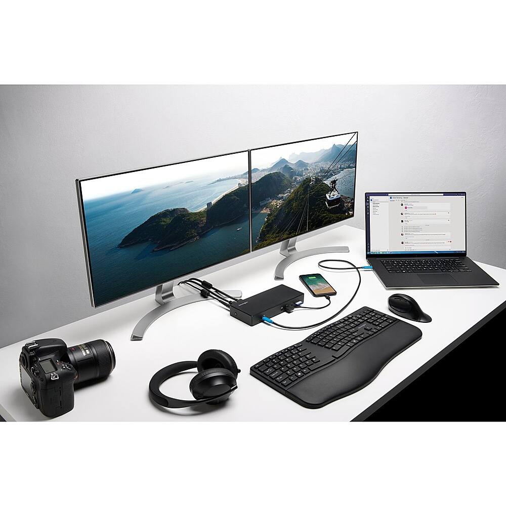 Alt View 23. Kensington - SD4850P Docking Station - Black.