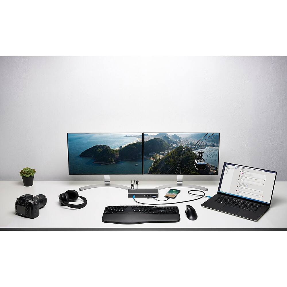 Alt View 24. Kensington - SD4850P Docking Station - Black.