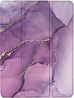 SaharaCase - Marble Series Folio Case for Apple iPad Pro 11" (2nd, 3rd, and 4th Gen 2020-2022) - Purple - Front_Zoom
