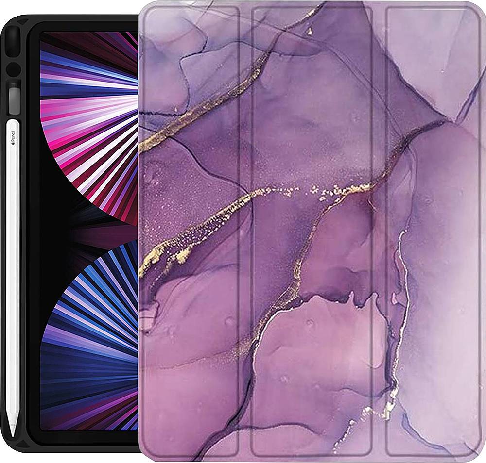 Saharacase Marble Series Folio Case For Apple Ipad Pro 11 2nd 3rd And 4th Gen 22 Purple Tb Best Buy