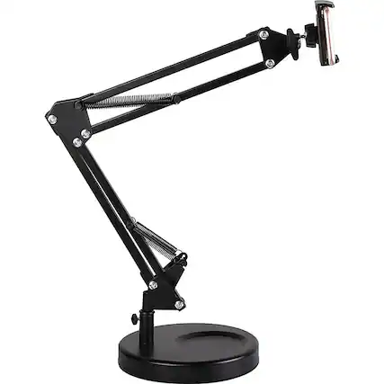 Angle. SaharaCase - Long Arm Stand Holder for Most Cell Phones and Tablets - Black.