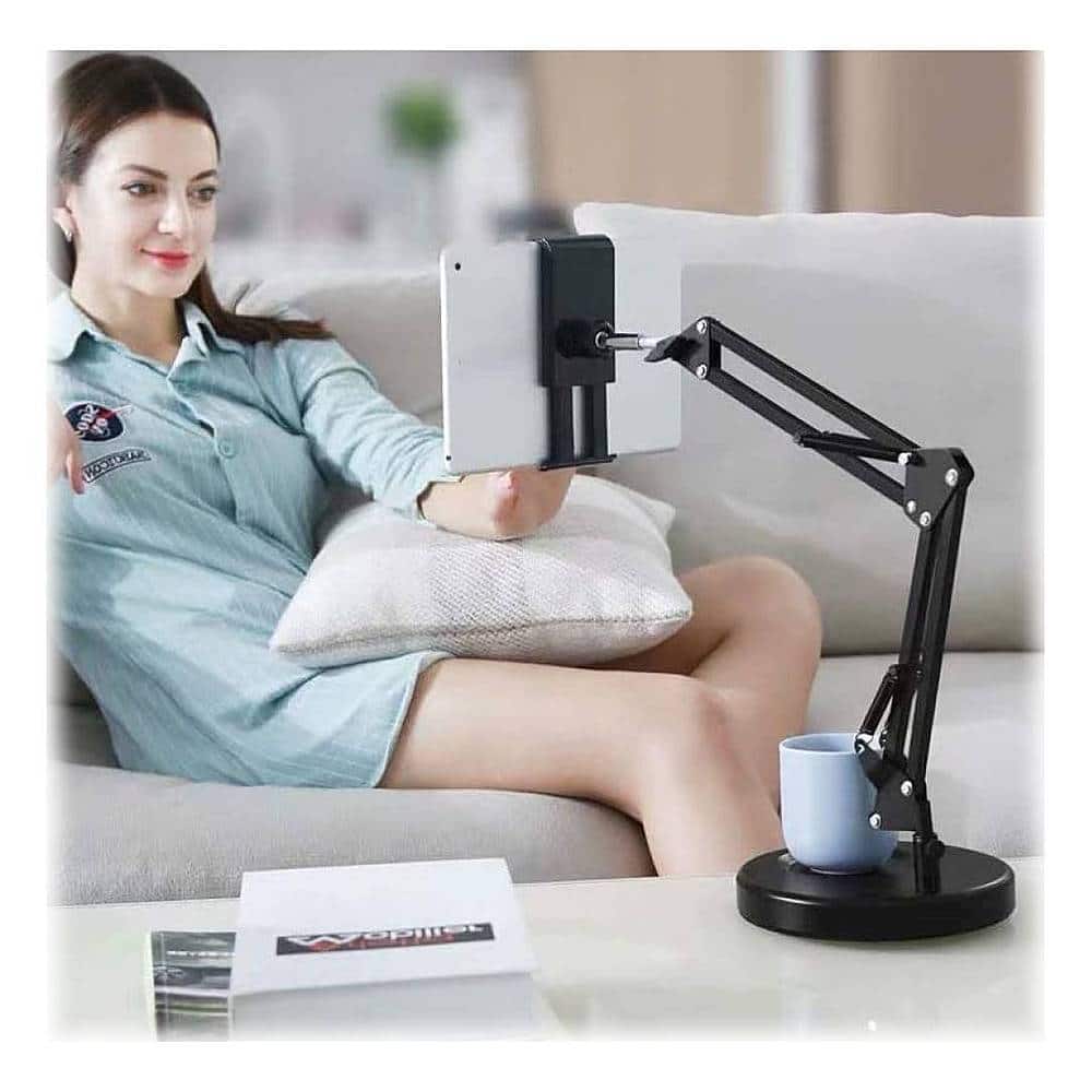 Alt View 17. SaharaCase - Long Arm Stand Holder for Most Cell Phones and Tablets - Black.