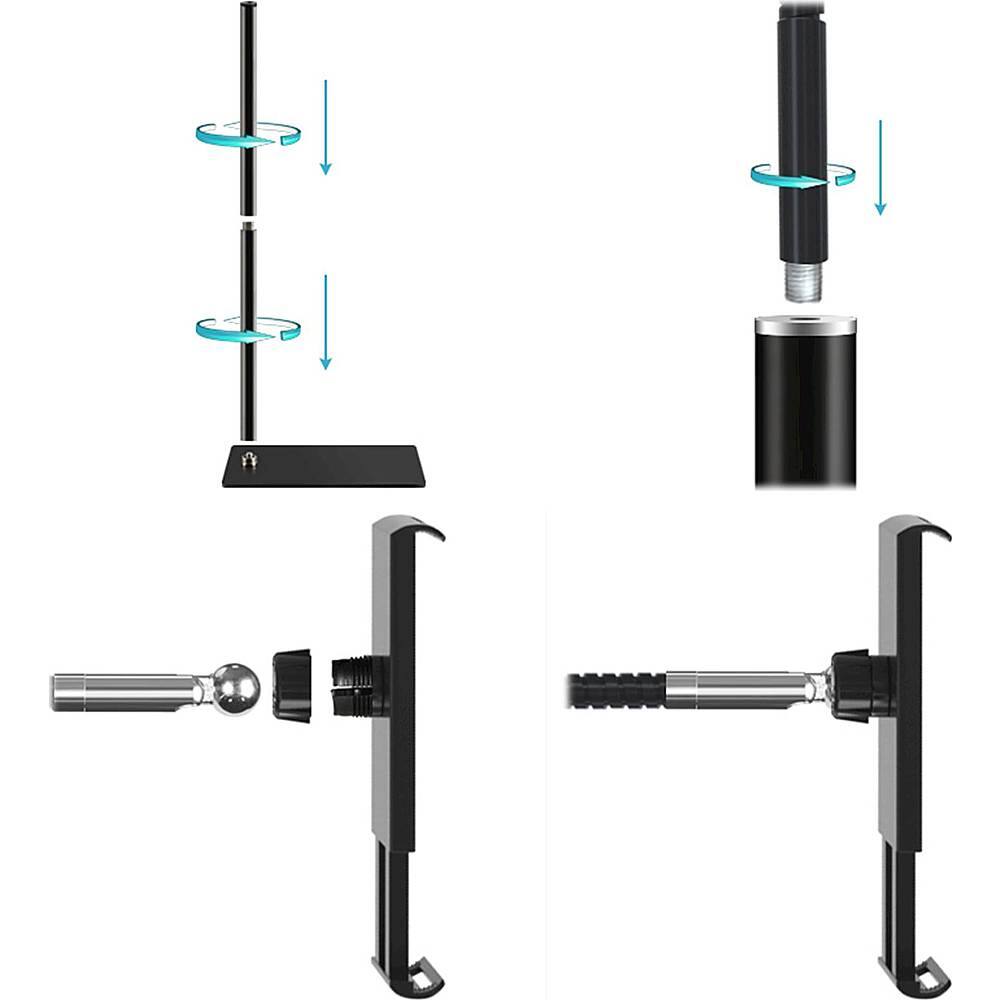 Alt View 16. SaharaCase - Floor Stand for Most Cell Phones and Tablets up to 11" - Black.