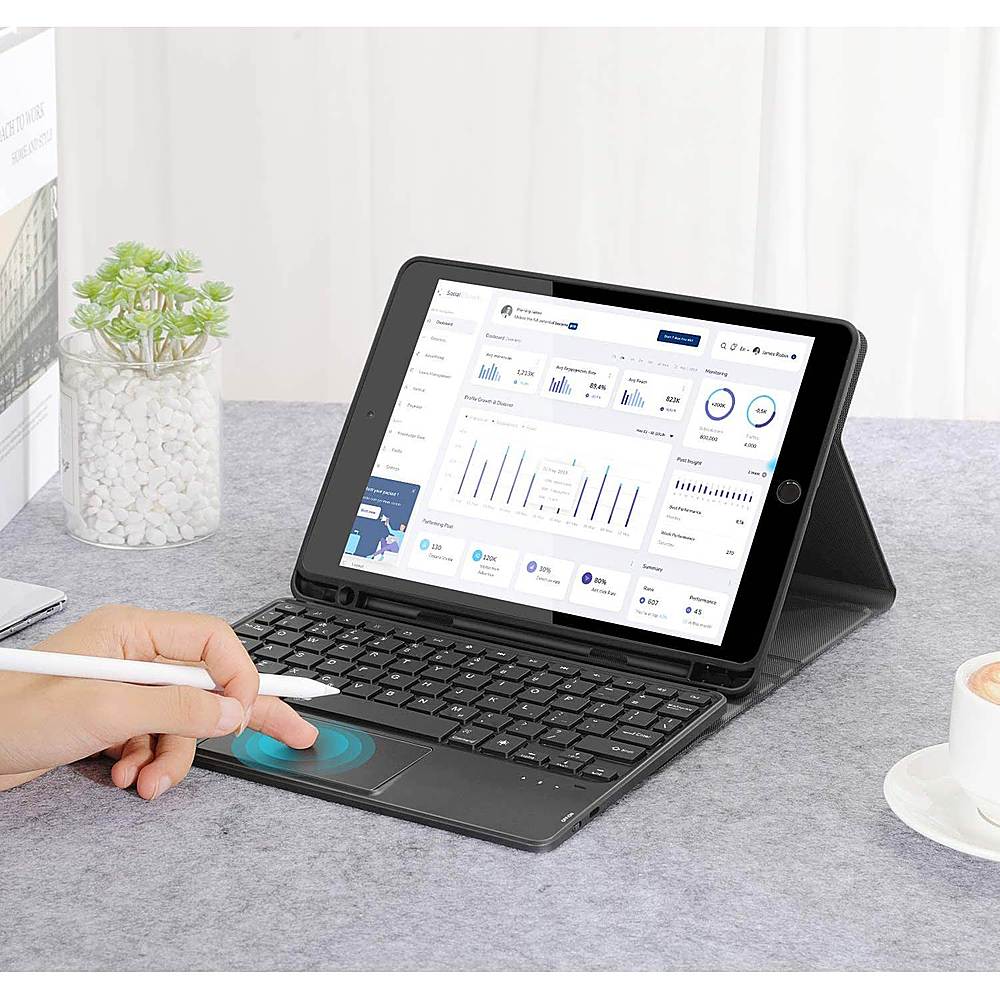 Keyboard Case with Mouse Pad for Apple iPad 10.2 (9th Generation 2021