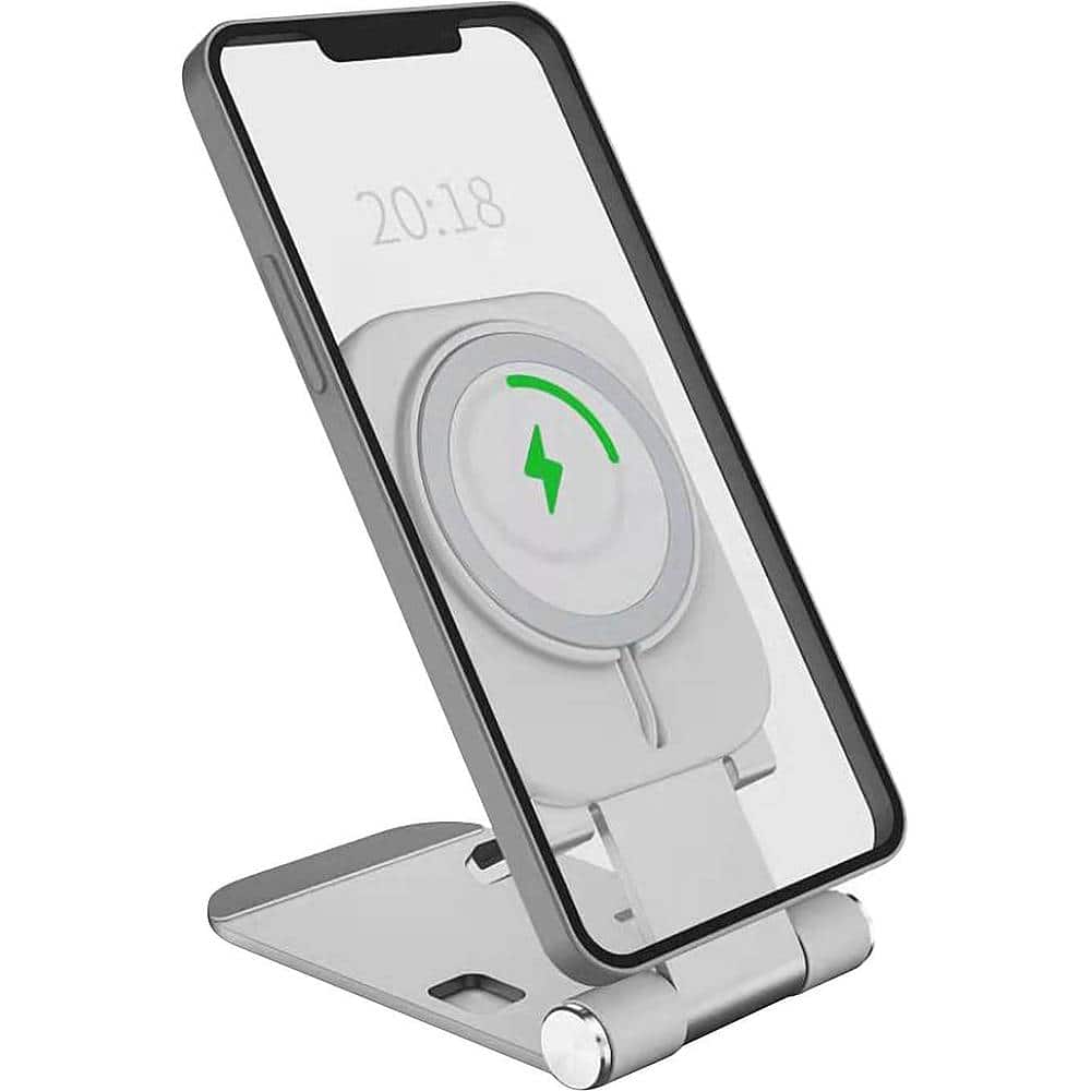 Alt View 13. SaharaCase - Stand Compatible with MagSafe for Most Cell Phones - Silver.