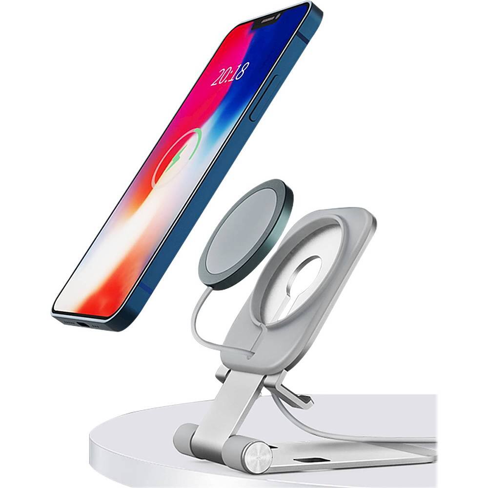 Alt View 16. SaharaCase - Stand Compatible with MagSafe for Most Cell Phones - Silver.