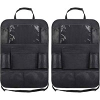 SaharaCase - Car Storage Bag for Most Cell Phones and Tablets (2-Pack) - Black - Front_Zoom