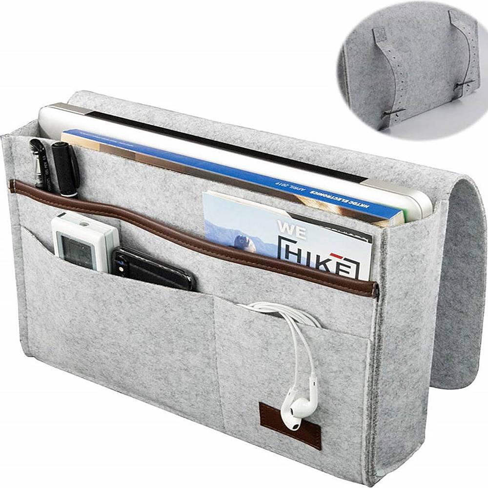 Alt View 11. SaharaCase - Bedside Storage Bag for Most Cell Phones and Tablets - Gray.