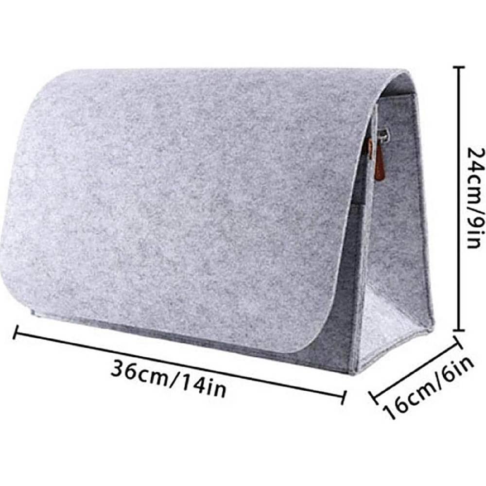 Alt View 12. SaharaCase - Bedside Storage Bag for Most Cell Phones and Tablets - Gray.