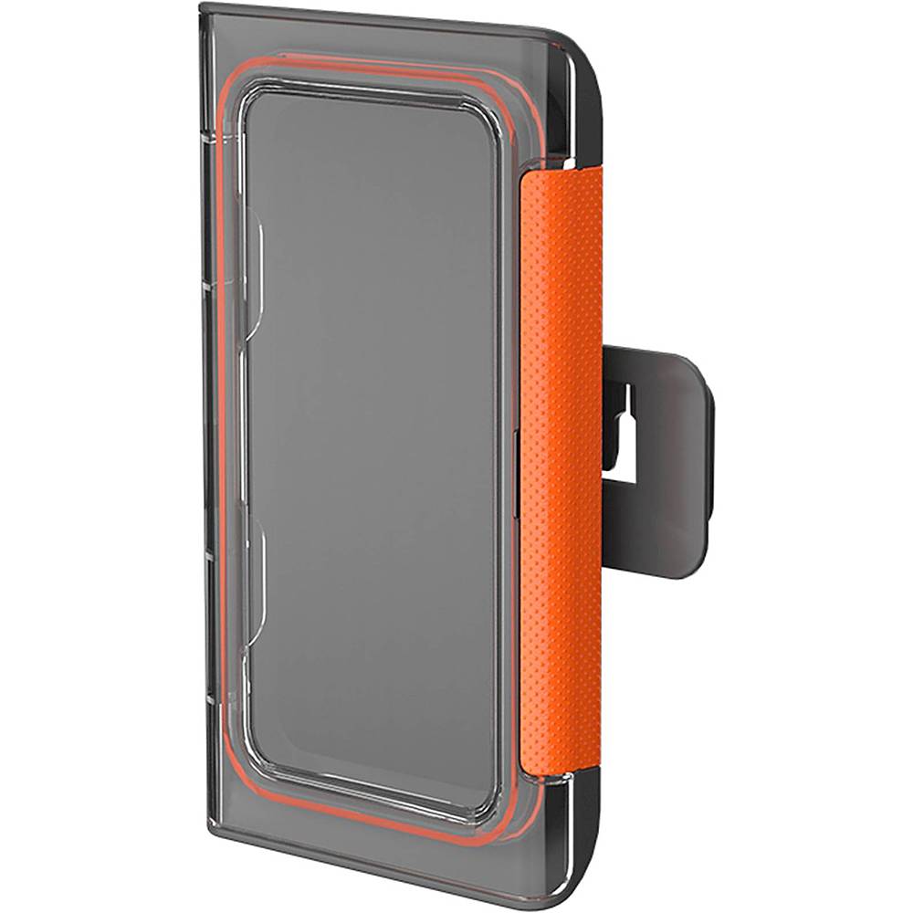SaharaCase - Bathroom Wall Mount for Most Cell Phones - Black And Orange