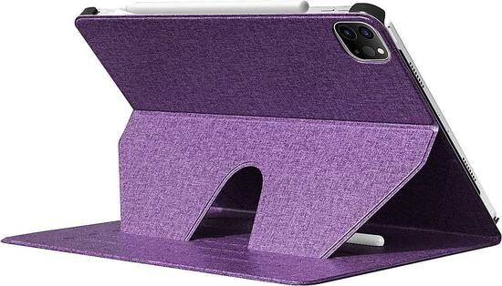 SaharaCase Multi-Angle Folio Case for Apple iPad Pro 12.9 (4th 5th and 6th Gen 2020-2022) Purple