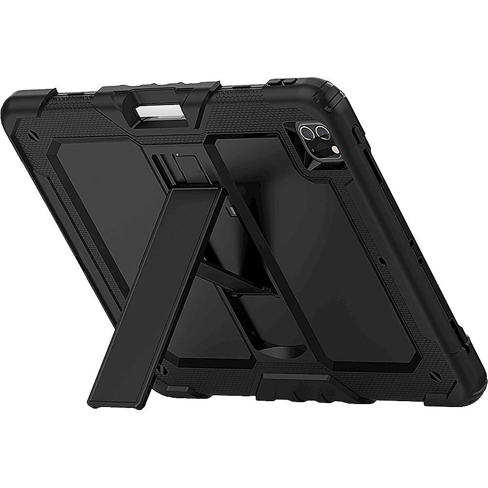 Left View: SaharaCase - DualShock Series Case for Apple iPad Pro 11" (3rd Generation 2021) - Black