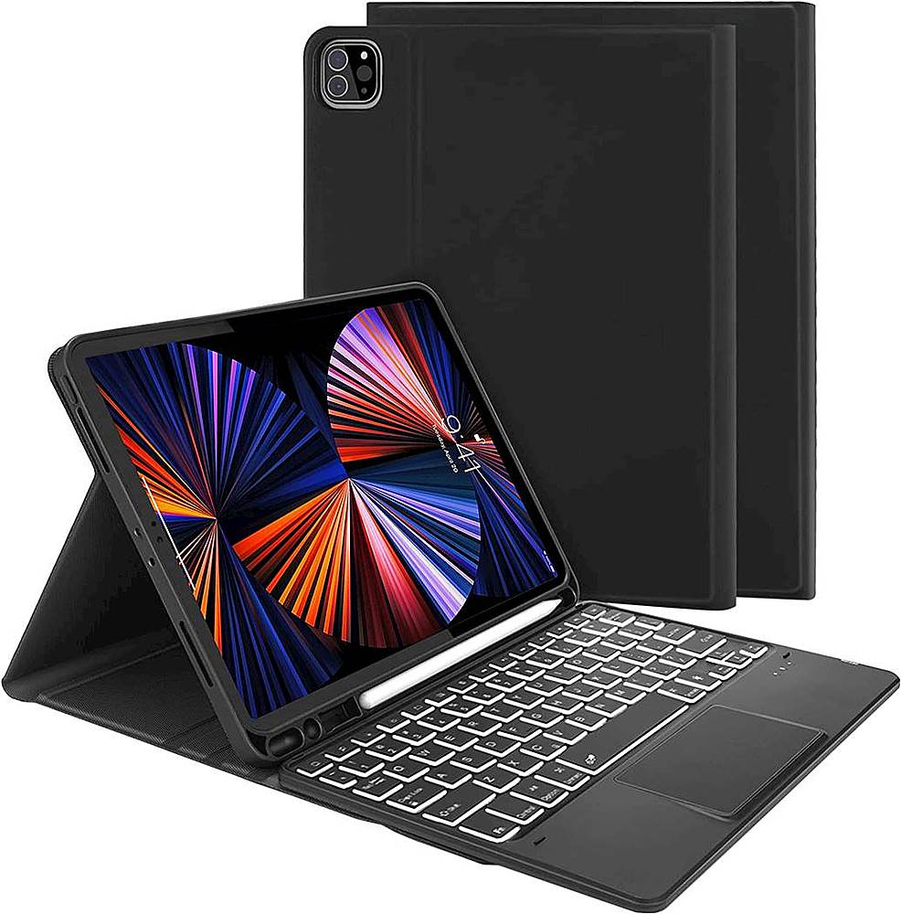 iPad Pro 12.9 Case 2020 with Screen Protector Pencil Holder | Herize Black