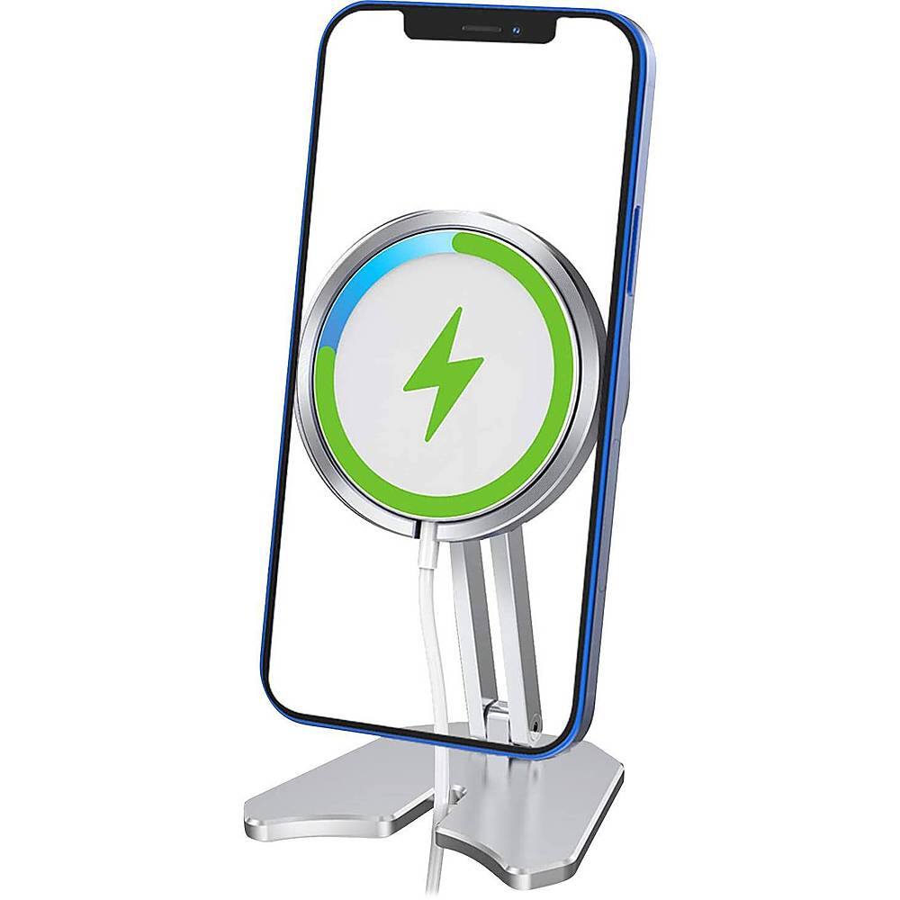 Alt View 11. SaharaCase - Stand Compatible with MagSafe for Most Cell Phones - Silver.