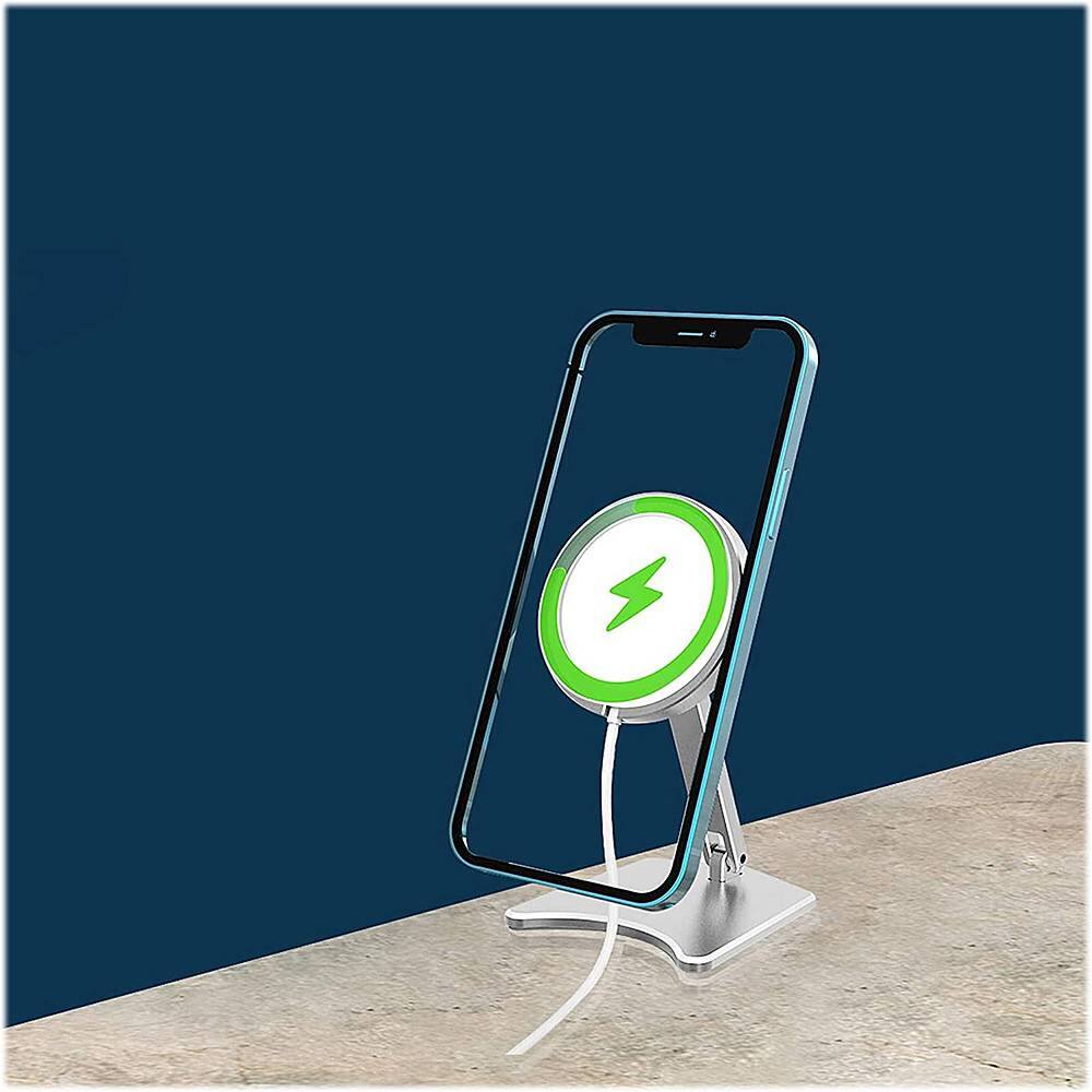 Alt View 15. SaharaCase - Stand Compatible with MagSafe for Most Cell Phones - Silver.