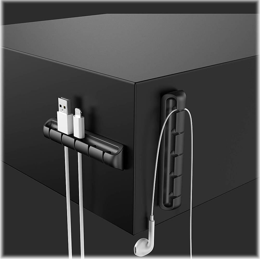 Alt View 13. SaharaCase - USB Cable Holder Organizer (4-Pack) - Black.