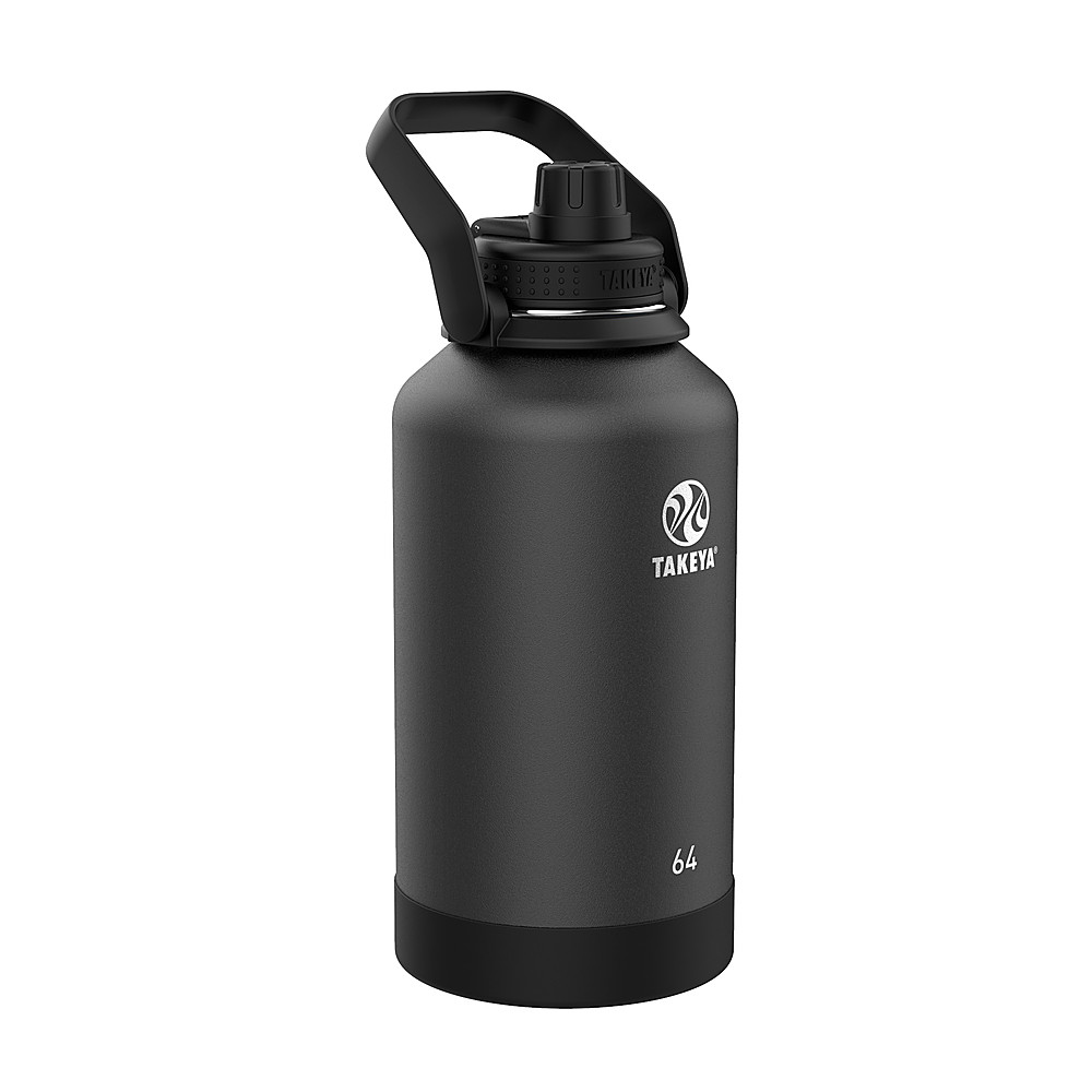 Buzio - Duet Series Insulated 40 oz Water Bottle with Straw Lid and Flex Lid - Gray