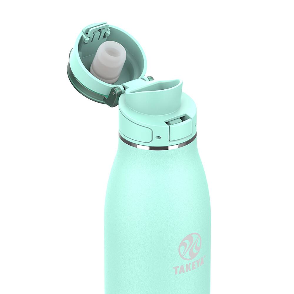 Left. Takeya - Traveler 17oz FlipLock Bottle - Aqua.