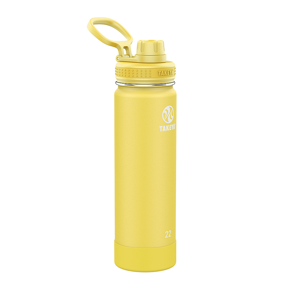 Angle View: Takeya - Actives 22oz Spout Bottle - Canary