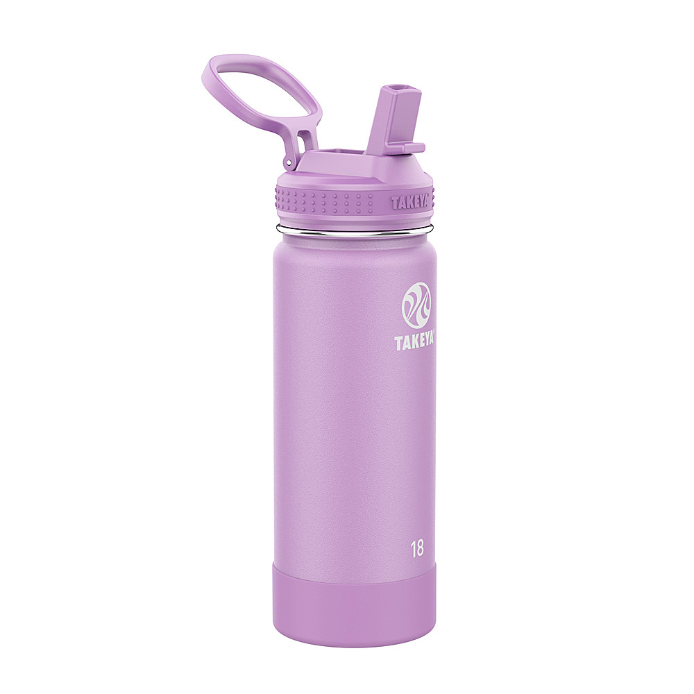 Angle View: Takeya - Actives 18oz Straw Bottle - Lilac