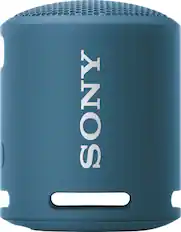 Front. Sony - EXTRA BASS Compact Portable Bluetooth Speaker - Light Blue.
