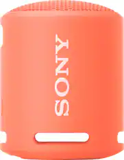Front. Sony - EXTRA BASS Compact Portable Bluetooth Speaker - Coral Pink.