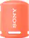 Front. Sony - EXTRA BASS Compact Portable Bluetooth Speaker - Coral Pink.