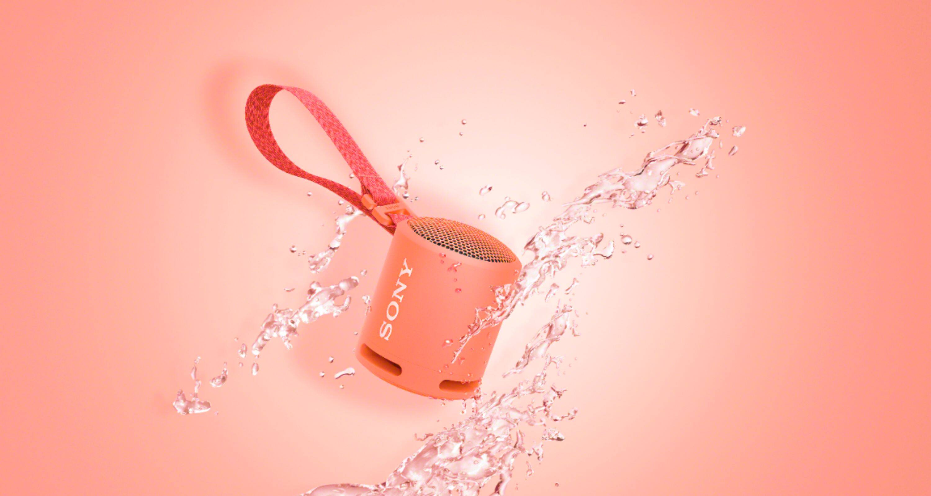 Alt View 11. Sony - EXTRA BASS Compact Portable Bluetooth Speaker - Coral Pink.