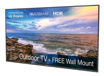 Peerless-AV - Neptune™ 55" Shade Series Outdoor 4k UHD TV with included Outdoor Rated Tilt Mount - Front_Zoom