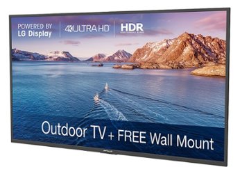Peerless-AV - Neptune™ 65" Shade Series Outdoor 4k UHD TV with included Outdoor Rated Tilt Mount - Front_Zoom