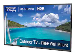 Peerless-AV - Neptune 75" Shade Series Outdoor 4k UHD TV with included Outdoor Rated Tilt Mount (2021) - Front_Zoom