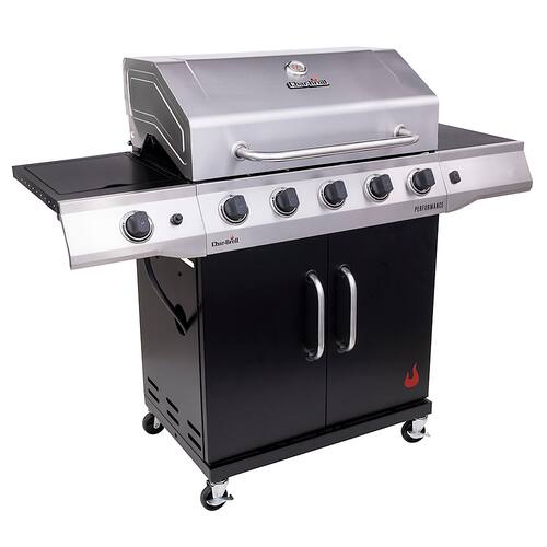 Char-Broil - Performance Series 5-Burner Gas Grill - Stainless Steel/Black