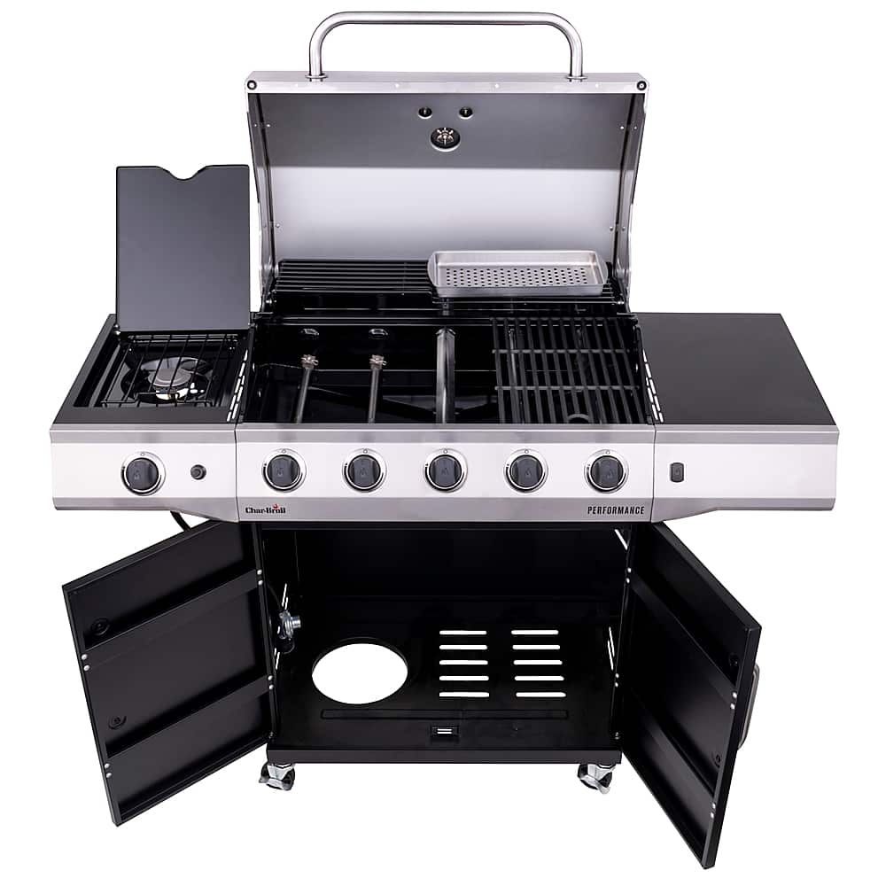 Best Buy Char Broil Performance Series 5 Burner Gas Grill Stainless Steelblack 463458021 1804