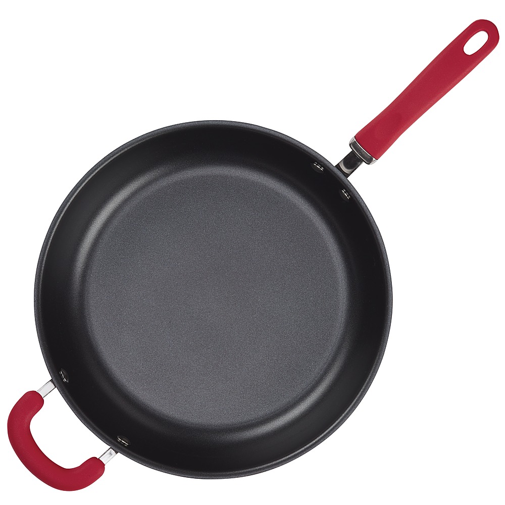 Rachael Ray Cast Iron Pre-seasoned Induction Skillet with Pour