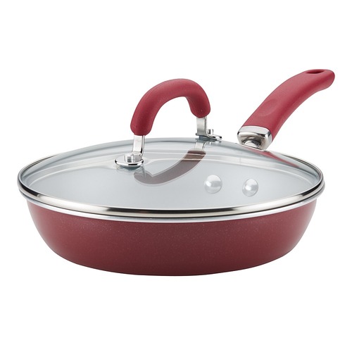 Rachael Ray - Create Delicious 9.5-Inch Skillet - Burgundy Shimmer