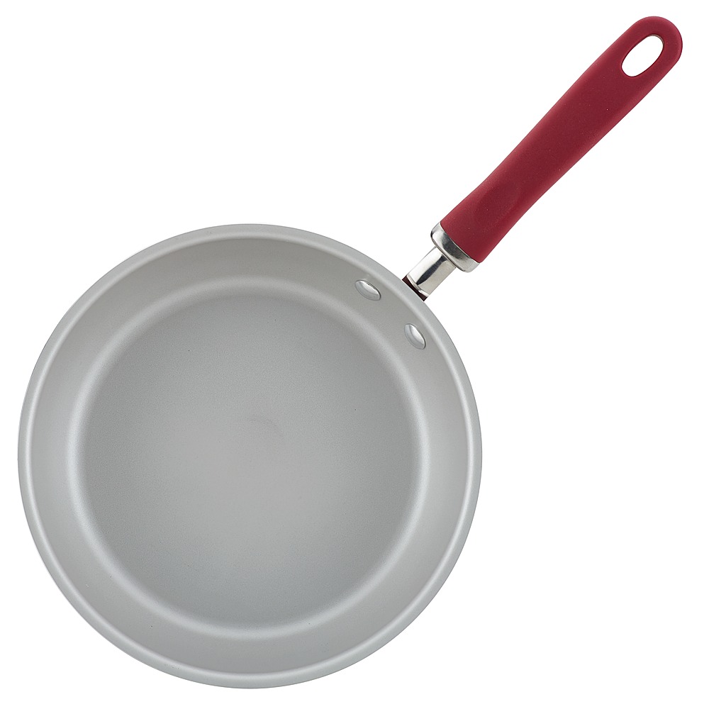Left View: Rachael Ray - Create Delicious 9.5-Inch Skillet - Burgundy Shimmer