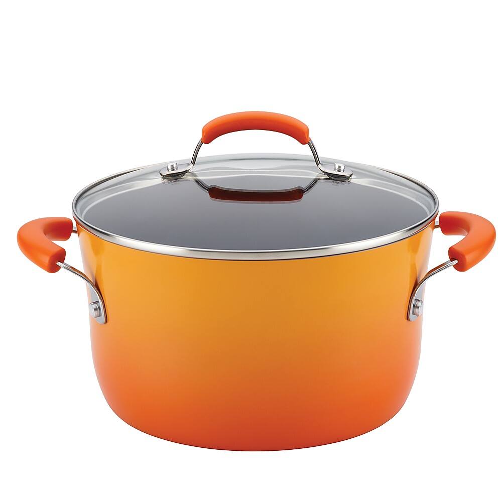 Best Buy Rachael Ray Classic Brights 6 Quart Stockpot With Lid Orange