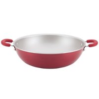 Rachael Ray - Create Delicious 14.25-Inch Nonstick Wok - Red Shimmer - Angle_Zoom