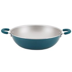 Rachael Ray - Create Delicious 14.25-Inch Nonstick Wok - Teal Shimmer - Angle_Zoom