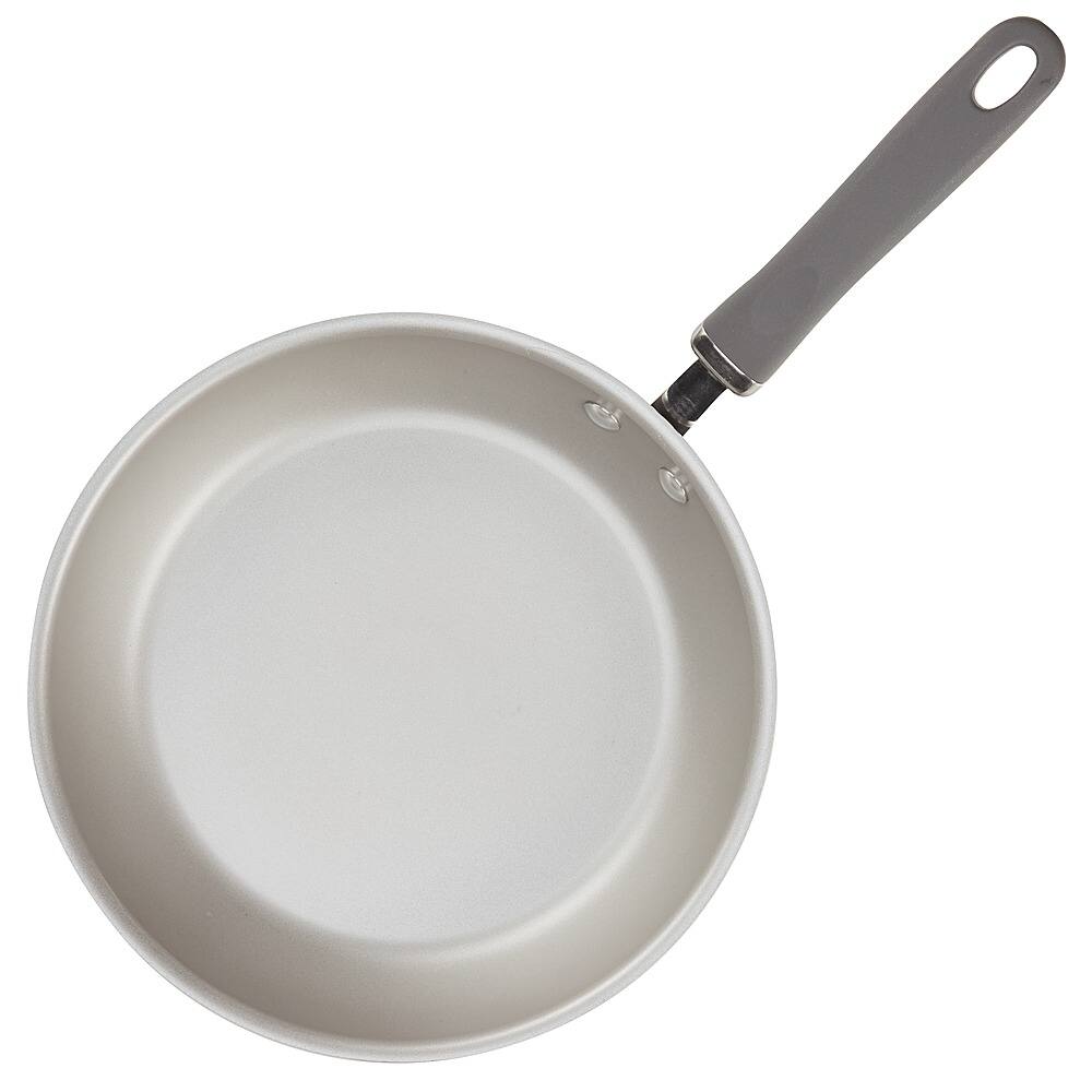 Left View: Rachael Ray - Create Delicious 2-Piece Frying Pan Set - Gray Shimmer