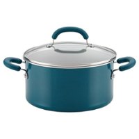 Rachael Ray - Create Delicious 6-Quart Stockpot with Lid - Teal Shimmer - Angle_Zoom