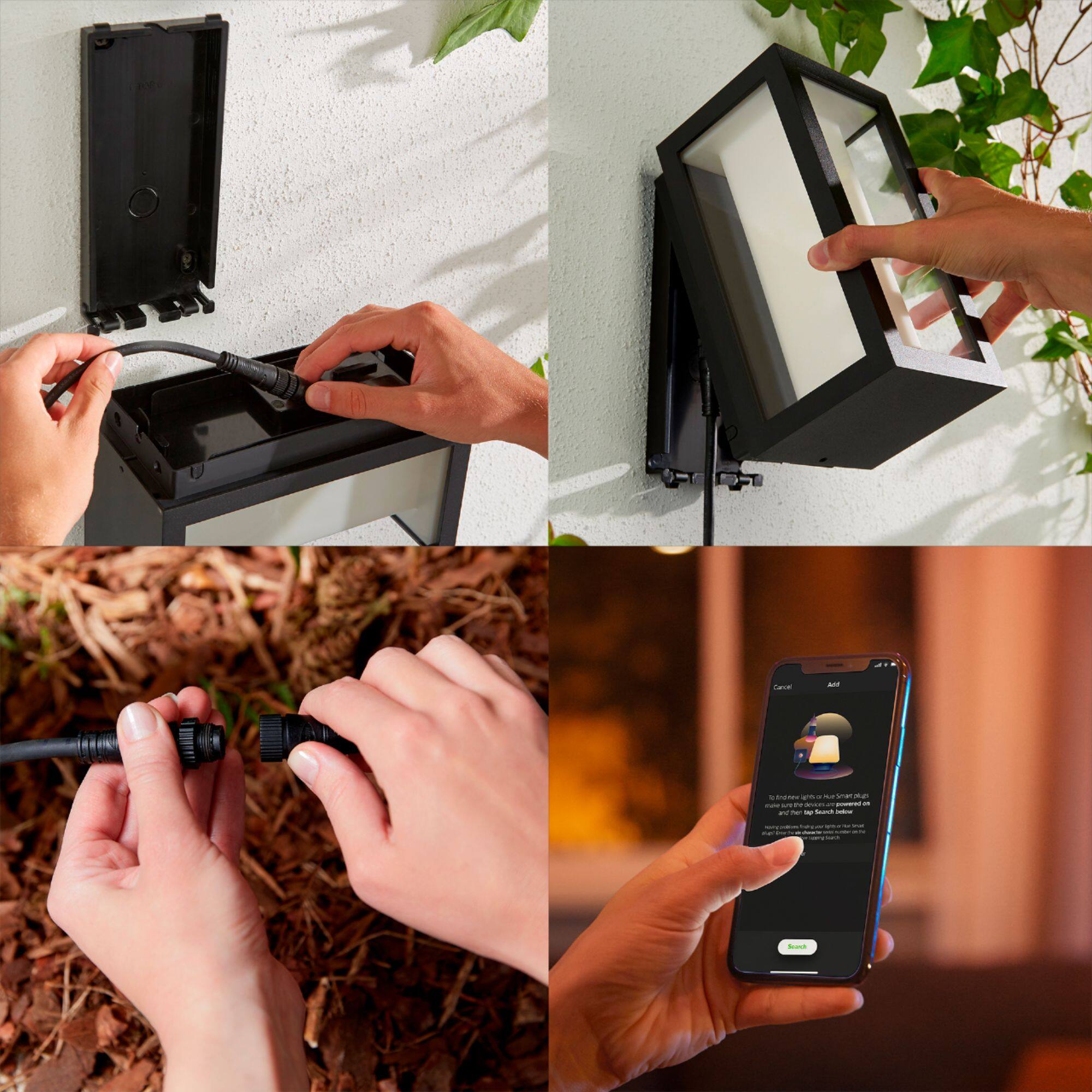 Alt View 13. Philips - Hue Impress Outdoor Wall light - Black.