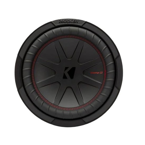 Front Zoom. KICKER - 48CWR104 CompR 10" 4-Ohm Subwoofer - Black/Red.