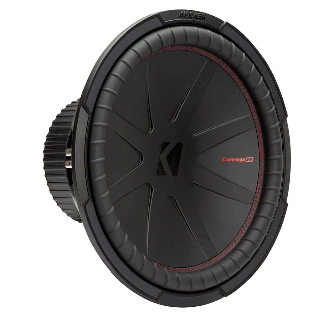 Back. KICKER - CompR 15" Dual-Voice-Coil 2-Ohm Subwoofer - Black.