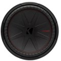 Front Zoom. KICKER - CompR 15" Dual-Voice-Coil 2-Ohm Subwoofer - Black.