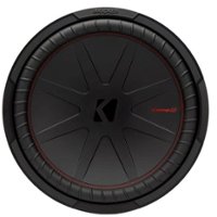 KICKER - CompR 15" Dual-Voice-Coil 2-Ohm Subwoofer - Black - Front_Zoom