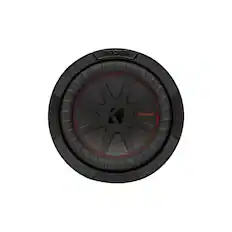Front. KICKER - CompR 8" Dual-Voice-Coil 2-Ohm Subwoofer - Black.