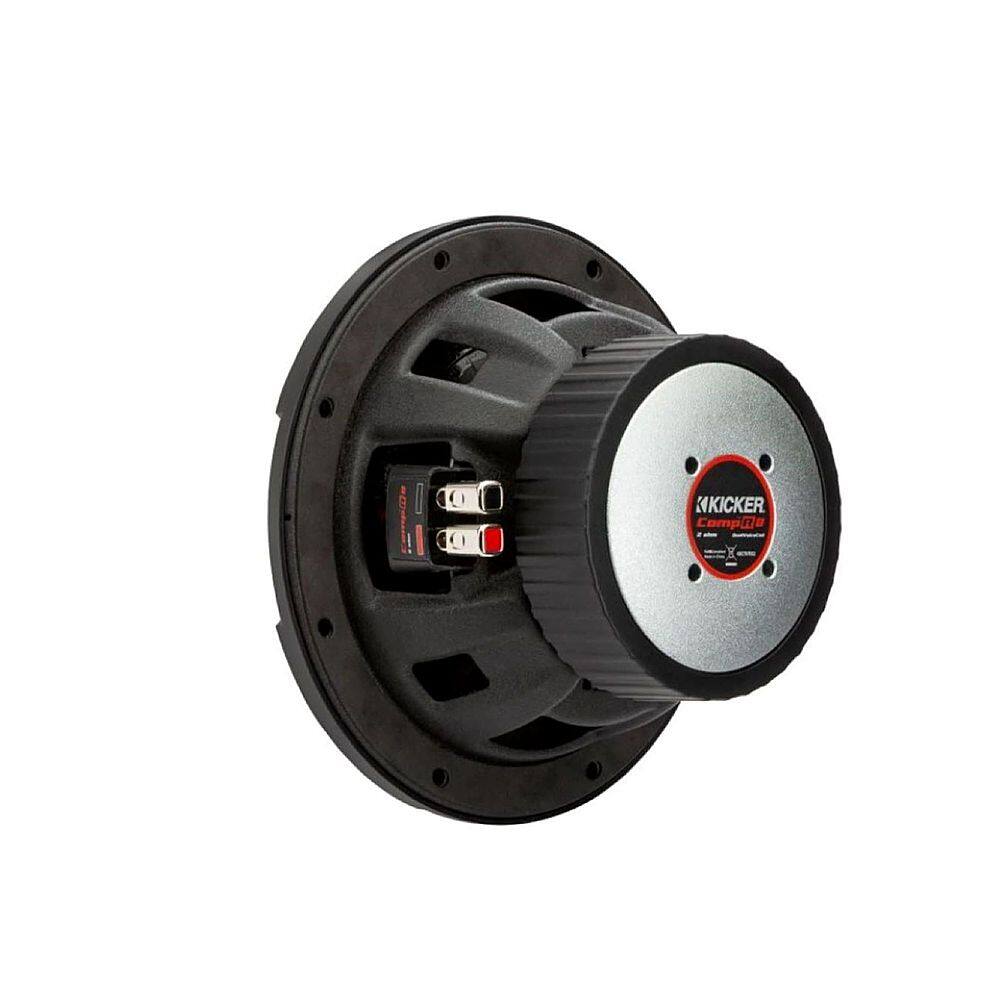 Alt View 12. KICKER - CompR 8" Dual-Voice-Coil 4-Ohm Subwoofer - Black.