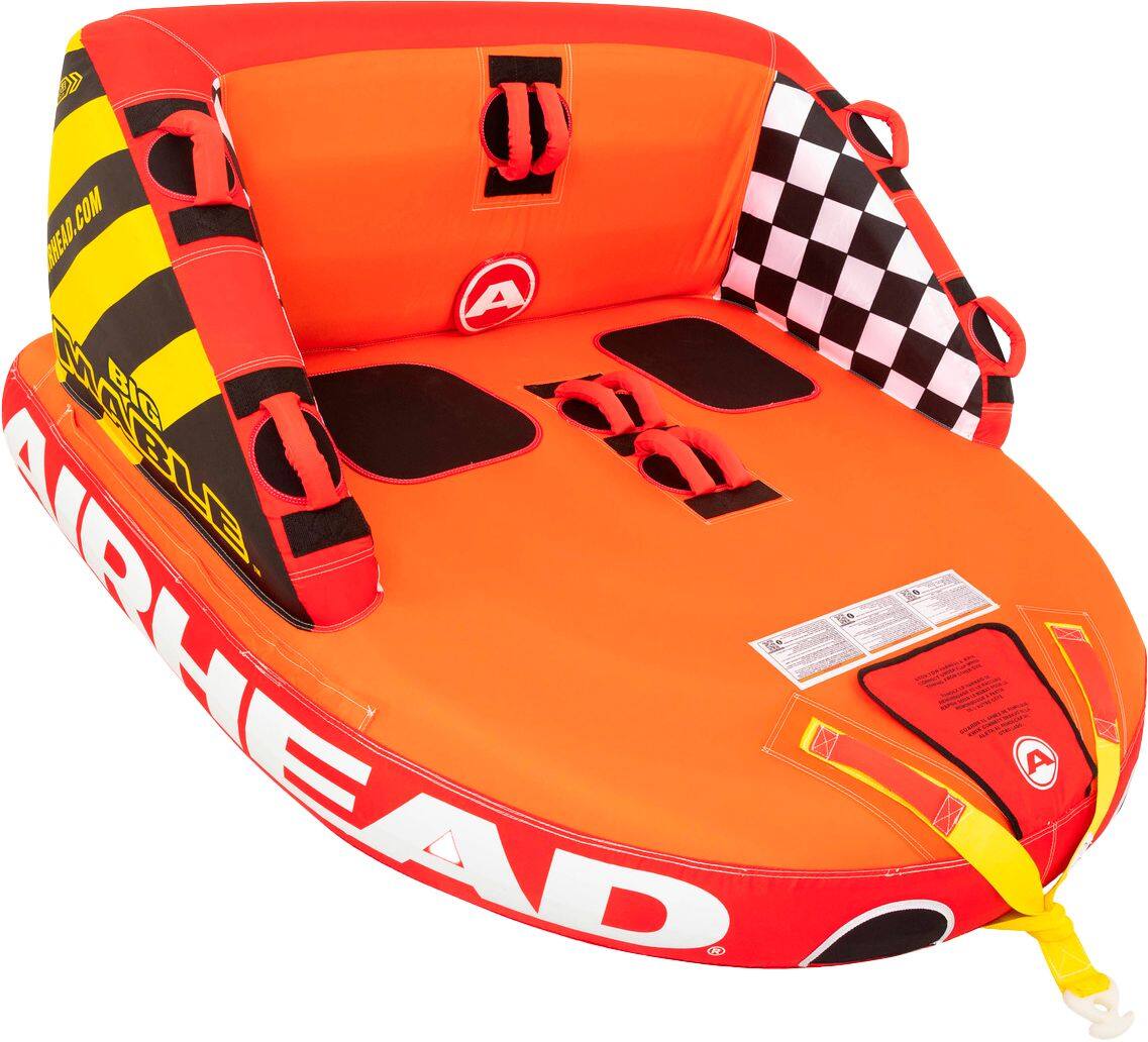 Left View: Airhead 50 ft Bungee Tow Rope for 4-Person Towables